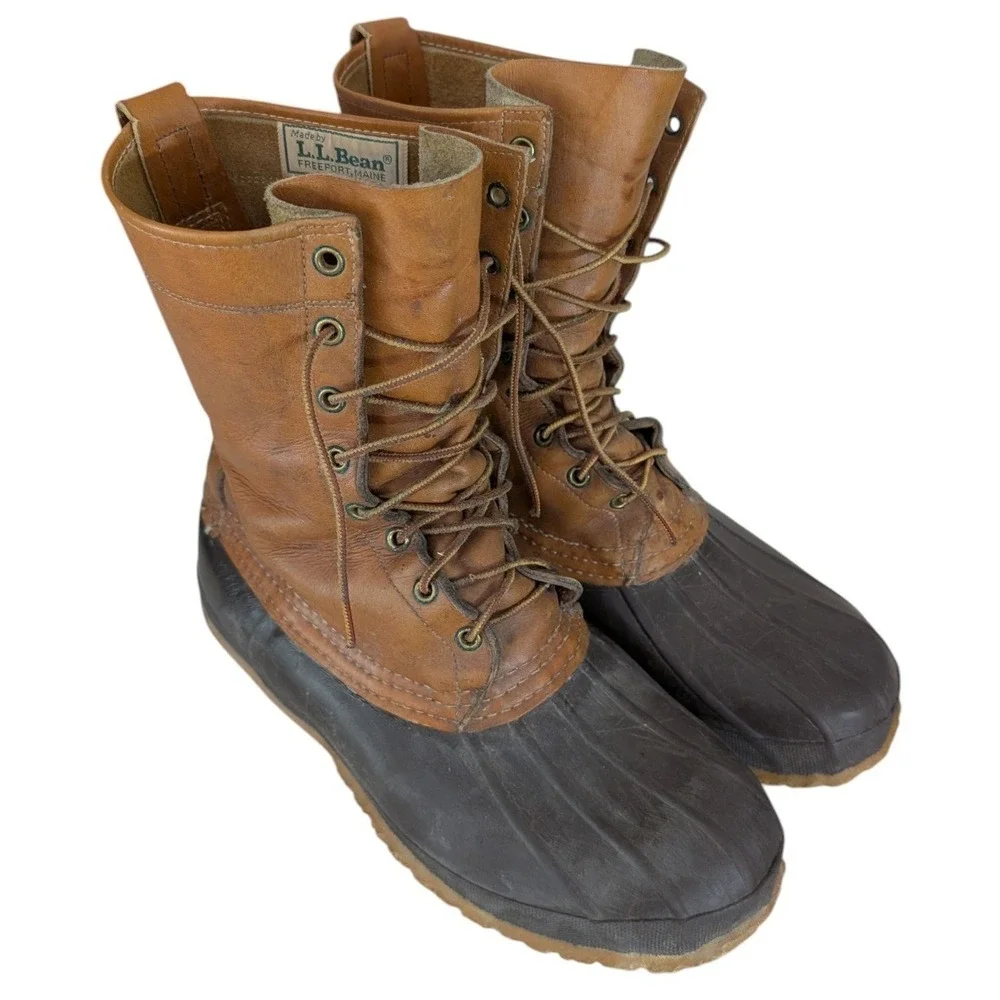 L.L.Bean Maine Hunting Shoe Mens 10M Brown 10